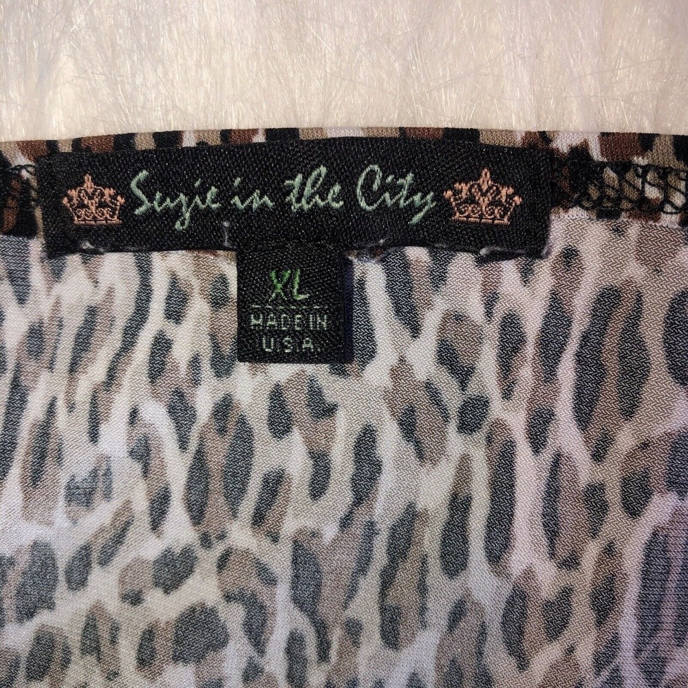Suzie in the City, XL, Green, Business/Casual Sleeveless, Stretch, Shirt - Picture 10 of 11